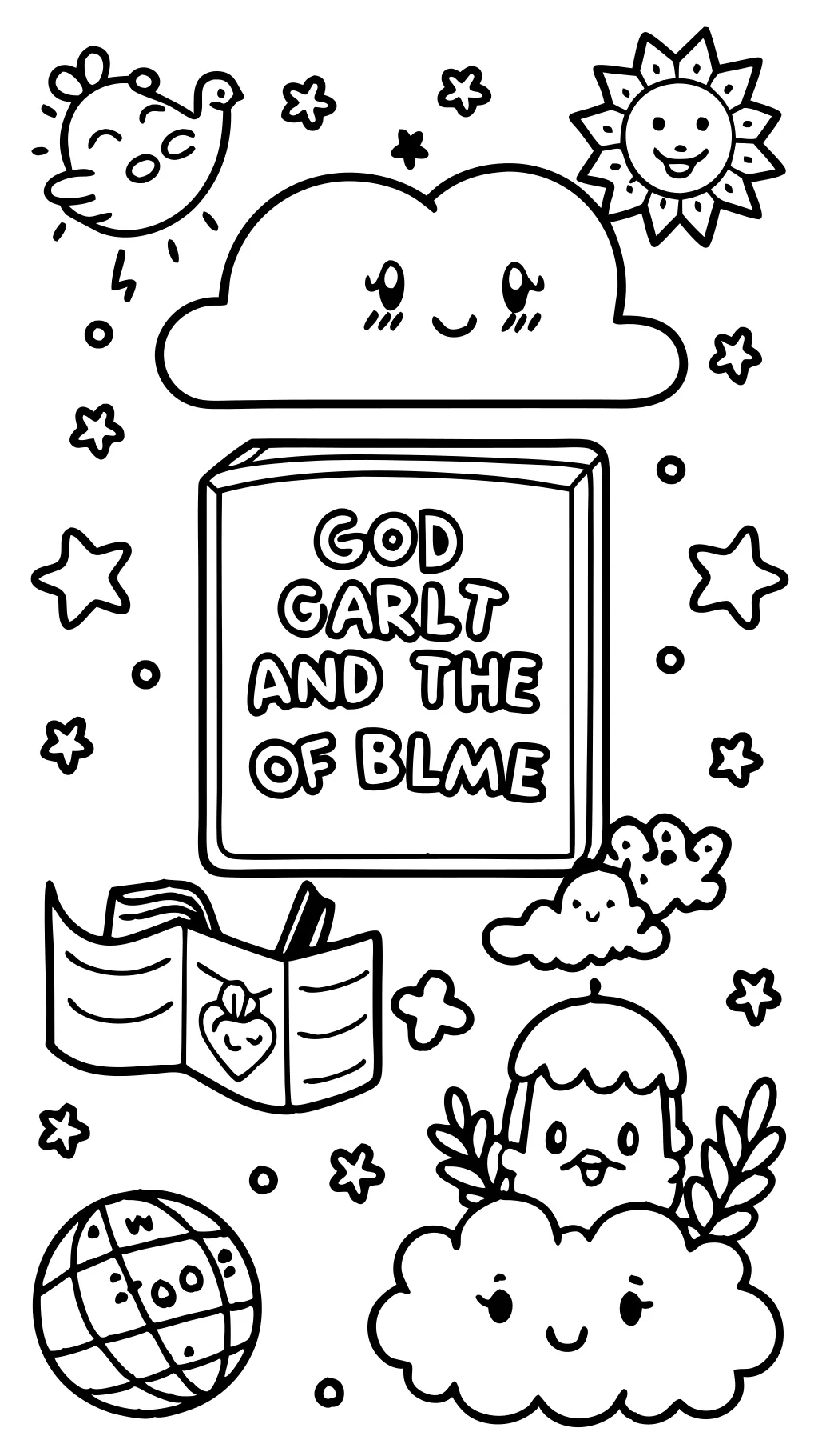 coloriages de vers de la Bible pour les enfants